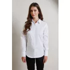 utt_pr334bl-5xl Premier PR334 WOMEN'S LONG SLEEVE SIGNATURE OXFORD BLOUSE 5XL