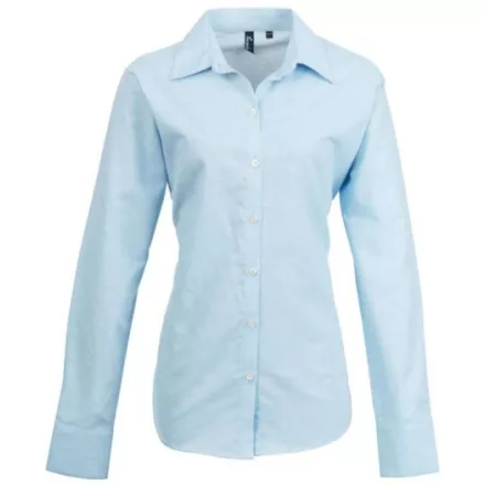 utt_pr334lb-4xl Premier PR334 WOMEN'S LONG SLEEVE SIGNATURE OXFORD BLOUSE 4XL