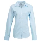 utt_pr334lb-xs Premier PR334 WOMEN'S LONG SLEEVE SIGNATURE OXFORD BLOUSE XS