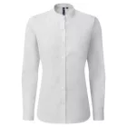 utt_pr358wh-m  Premier PR358 WOMEN’S BANDED COLLAR 'GRANDAD' SHIRT M