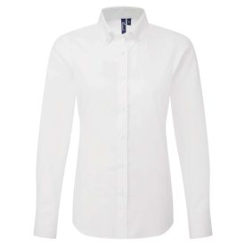   utt_pr384wh-s  Premier PR384 SUPREME’ OXFORD WOMEN’S LONG SLEEVE SHIRT S