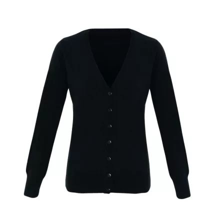 utt_pr402bl-4xl Premier PR402 'ESSENTIAL' ACRYLIC WOMEN'S CARDIGAN 4XL