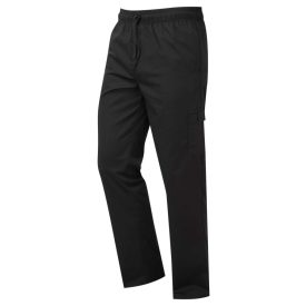   utt_pr555bl-xs Premier PR555 'ESSENTIAL' CHEF'S CARGO POCKET TROUSERS XS