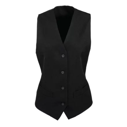 utt_pr623bl-xs Premier PR623 WOMEN'S LINED POLYESTER WAISTCOAT XS