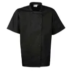 utt_pr656bl-m Premier PR656 SHORT SLEEVE CHEF'S JACKET M