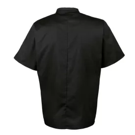   utt_pr656bl-xs Premier PR656 SHORT SLEEVE CHEF'S JACKET XS