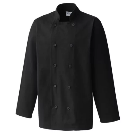 utt_pr657bl-m Premier PR657 LONG SLEEVE CHEF’S JACKET M