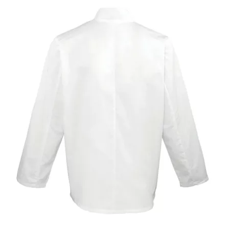utt_pr657wh-m Premier PR657 LONG SLEEVE CHEF’S JACKET M