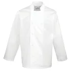 utt_pr657wh-xs Premier PR657 LONG SLEEVE CHEF’S JACKET XS