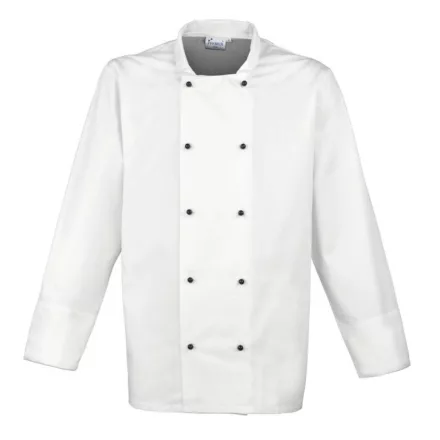 utt_pr661wh-4xl Premier PR661 ‘CUISINE' LONG SLEEVE CHEF’S JACKET 4XL