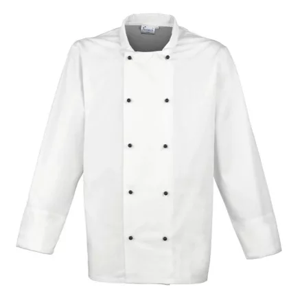 utt_pr661wh-l Premier PR661 ‘CUISINE' LONG SLEEVE CHEF’S JACKET L