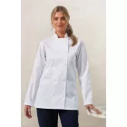 utt_pr671wh-m Premier PR671 WOMEN'S LONG SLEEVE CHEF'S JACKET M