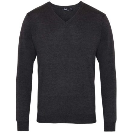 utt_pr694ch-2xl Premier PR694 MEN'S KNITTED V-NECK SWEATER 2XL