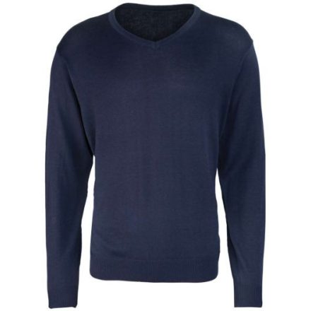 utt_pr694nv-4xl Premier PR694 MEN'S KNITTED V-NECK SWEATER 4XL