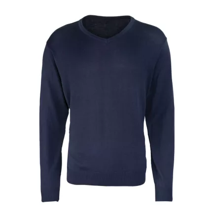 utt_pr694nv-4xl Premier PR694 MEN'S KNITTED V-NECK SWEATER 4XL