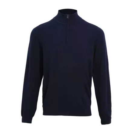 utt_pr695nv-s Premier PR695 MEN'S QUARTER-ZIP KNITTED SWEATER S