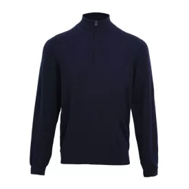   utt_pr695nv-xs Premier PR695 MEN'S QUARTER-ZIP KNITTED SWEATER XS
