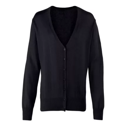 utt_pr697bl-2xl Premier PR697 WOMEN'S BUTTON-THROUGH KNITTED CARDIGAN 2XL