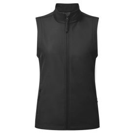   utt_pr816bl-xs Premier PR816 WOMEN’S WINDCHECKER® PRINTABLE & RECYCLED SOFTSHELL GILET XS