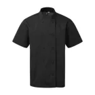 utt_pr902bl-2xl Premier PR902 CHEF'S COOLCHECKER® SHORT SLEEVE JACKET 2XL