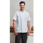 utt_pr902wh-xl Premier PR902 CHEF'S COOLCHECKER® SHORT SLEEVE JACKET XL