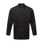 utt_pr903bl-xs Premier PR903 CHEF'S LONG SLEEVE COOLCHECKER® JACKET WITH MESH BACK PANEL XS