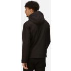 utt_retra701bl-bl-s Regatta RETRA701 VENTURER 3 LAYER HOODED PRINTABLE SOFTSHELL JACKET S