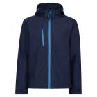 utt_retra701nv-fbl-m Regatta RETRA701 VENTURER 3 LAYER HOODED PRINTABLE SOFTSHELL JACKET M