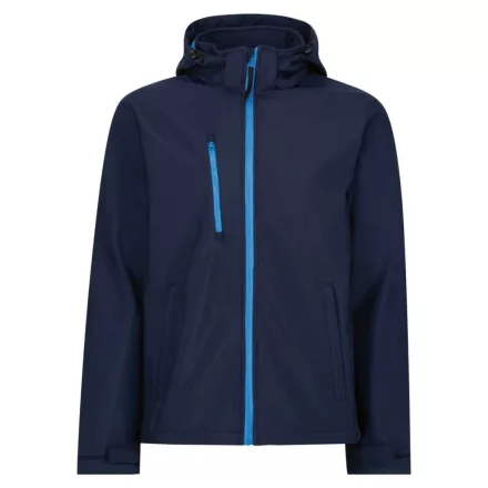utt_retra701nv-fbl-m Regatta RETRA701 VENTURER 3 LAYER HOODED PRINTABLE SOFTSHELL JACKET M