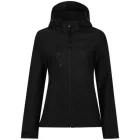utt_retra702bl-bl-20 Regatta RETRA702 WOMEN'S VENTURER 3 LAYER HOODED PRINTABLE SOFTSHELL JACKET 20