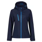 utt_retra702nv-fbl-12 Regatta RETRA702 WOMEN'S VENTURER 3 LAYER HOODED PRINTABLE SOFTSHELL JACKET 12