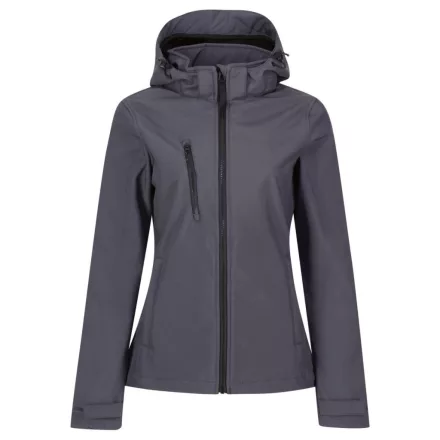 utt_retra702sg-bl-14 Regatta RETRA702 WOMEN'S VENTURER 3 LAYER HOODED PRINTABLE SOFTSHELL JACKET 14