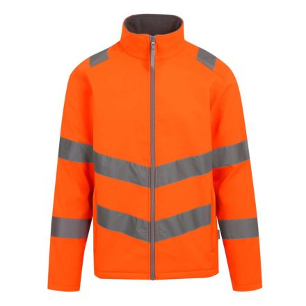 Regatta RETRA712 HI-VIS PRO CONTRACT ABLAZE 2 LAYER SOFTSHELL JACKET (CLASS 3) 4XL
