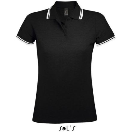 utt_so00578bl-wh-m SOL'S SO00578 SOL'S PASADENA WOMEN - POLO SHIRT M