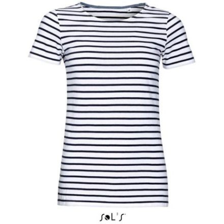utt_so01399wh-nv-2xl SOL'S SO01399 SOL'S MILES WOMEN - KEREKNYAKÚ CSÍKOS PÓLÓ 2XL