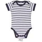 utt_so01401wh-nv-18-23m SOL'S SO01401 SOL'S MILES BABY - STRIPED BODYSUIT 18/23M