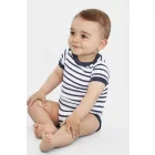 utt_so01401wh-nv-18-23m SOL'S SO01401 SOL'S MILES BABY - STRIPED BODYSUIT 18/23M