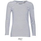 utt_so01403wh-nv-2xl SOL'S SO01403 SOL'S MARINE WOMEN - HOSSZÚ UJJÚ CSÍKOS PÓLÓ 2XL