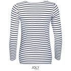 utt_so01403wh-nv-xs SOL'S SO01403 SOL'S MARINE WOMEN - HOSSZÚ UJJÚ CSÍKOS PÓLÓ XS