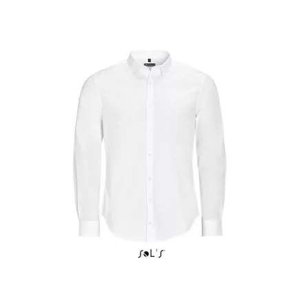 utt_so01426wh-m SOL'S SO01426 SOL'S BLAKE MEN - LONG SLEEVE STRETCH SHIRT M
