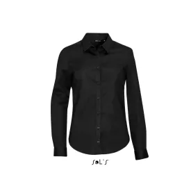   utt_so01427bl-xs SOL'S SO01427 SOL'S BLAKE WOMEN - LONG SLEEVE STRETCH SHIRT XS