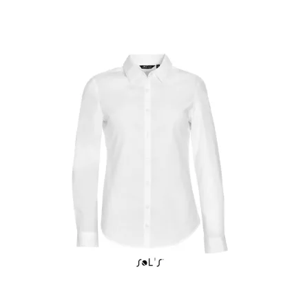 utt_so01427wh-2xl SOL'S SO01427 SOL'S BLAKE WOMEN - LONG SLEEVE STRETCH SHIRT 2XL