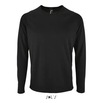 utt_so02071bl-xl SOL'S SO02071 SOL'S SPORTY LSL MEN - LONG SLEEVE SPORTS T-SHIRT XL