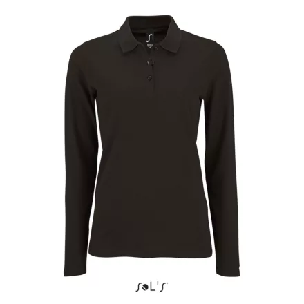 utt_so02083bl-l SOL'S SO02083 SOL'S PERFECT LSL WOMEN - LONG-SLEEVE PIQUÉ POLO SHIRT L