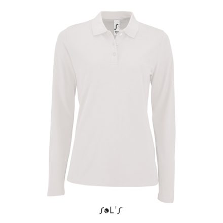utt_so02083wh-m SOL'S SO02083 SOL'S PERFECT LSL WOMEN - LONG-SLEEVE PIQUÉ POLO SHIRT M