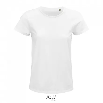 utt_so03581wh-m SOL'S SO03581 SOL'S CRUSADER WOMEN - ROUND-NECK FITTED JERSEY T-SHIRT M