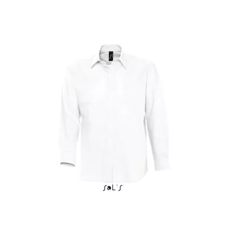 utt_so16000wh-l SOL'S SO16000 SOL'S BOSTON - LONG SLEEVE OXFORD MEN'S SHIRT L