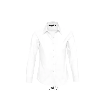 utt_so16020wh-m SOL'S SO16020 SOL'S EMBASSY - LONG SLEEVE OXFORD WOMEN'S SHIRT M