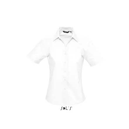 utt_so16030wh-l SOL'S SO16030 SOL'S ELITE - SHORT SLEEVE OXFORD WOMEN'S SHIRT L