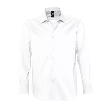 utt_so17000wh-2xl SOL'S SO17000 SOL'S BRIGHTON - LONG SLEEVE STRETCH MEN'S SHIRT 2XL